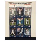 2004 Daily News Uncut Sheet Jeter/Rivera