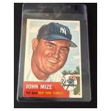1953 Topps John Mize Baseball Card #77