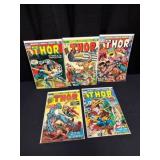 Five Thor Marvel Comic Books
