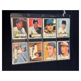 (16) 1952 Topps Baseball Cards