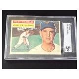 1956 Topps Hoyt Wilhelm Baseball Card Graded SGC 5