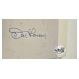 Don Larsen Signed Index Card with JSA COA