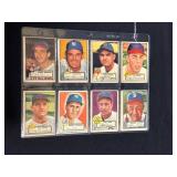 (16) 1952 Baseball Cards