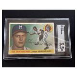 1955 Topps Ed Mathews Baseball Card Graded SGC 3.5