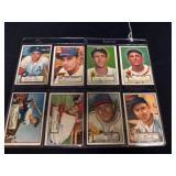 (8) 1952 Topps Baseball Cards