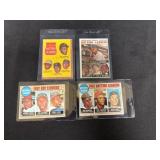 (4) Vintage MLB Batting Leader Cards