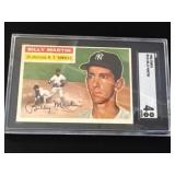 1956 Topps Billy Martin Baseball Card in SGC 4