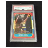 1986 Fleer Wayman Tisdale #113 PSA 9