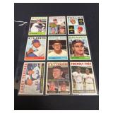 1964 Topps Baseball Stars Lot (9 Cards)