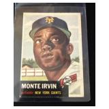 1953 Topps Monte Irvin Baseball Card #62