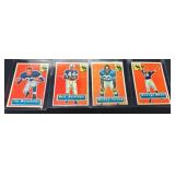 (4) 1956 Topps Football Cards