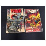Two Marvel Thor Comic Books in Sleeves