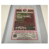 1985 Rose Bowl Ticket with Results Card
