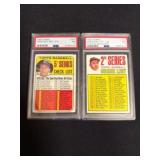 1969/1967 Topps Checklist Mickey Mantle