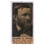 1925 W590 Ulysses S. Grant Strip Card