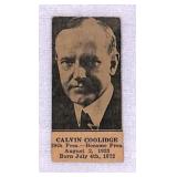 1925 W590 Calvin Coolidge Strip Card