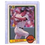 1983 Donruss Wade Boggs Rookie Card #586