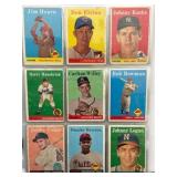 (36) 1958 Topps Baseball Cards Low Grade