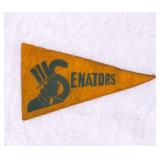 Vintage Washington Senators Mini Felt Pennant