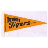 Vintage Detroit Tigers Felt Pennant