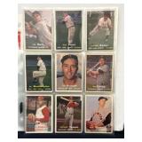 (45) 1957 Topps Baseball Cards Low Grade