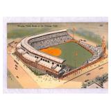 Vintage Wrigley Field Chicago Cubs Postcard