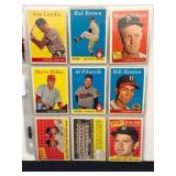 (27) 1958 Topps Baseball Cards Nice Shape