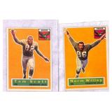 (4) 1956 Topps Football Cards