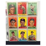 (27) 1958 Topps Baseball Cards Nice Shape