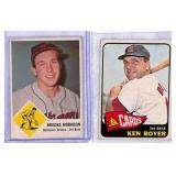 6 Baseball Cards, Various Players