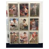 (27) 1957 Topps Baseball Cards Nice Shape