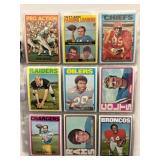 (45) 1972 Topps Football Cards
