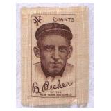 1910 S71 Baseball Silk B. Becker