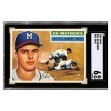 1956 Topps #107 Ed Mathews SGC 6