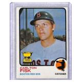 1972 Topps Carlton Fisk Rookie Cup Card #193