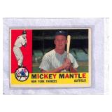 1960 Topps Mickey Mantle Baseball Card #350