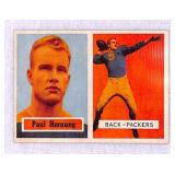 1957 Topps Paul Hornung Rookie Card #151