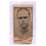 1925 W590 Heinie Sand Baseball Card