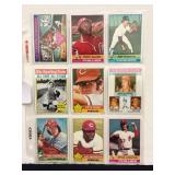 (9) 1976 Topps Baseball Stars/HOF