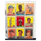 (27) 1958 Topps Baseball Cards Nice Shape