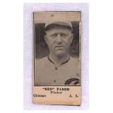 1925 W590 Red Faber Baseball Strip Card
