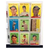 (27) 1958 Topps Baseball Cards Nice Shape