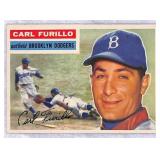 1956 Topps Carl Furillo Baseball Card #190