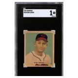 1949 Bowman #238 Bob Lemon SGC 1 HOF