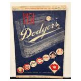 1951 Dodgers Program Jackie Robinson