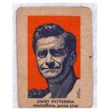 1952 Wheaties Jimmy Patterson Trading Card