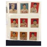 9 1949 Bowman Baseball Player Cards