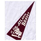 Vintage Atlanta Braves Felt Pennant 10ï¿½ï¿½