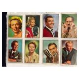 (9) 1953 Bowman Actors/Actresses