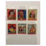 (6) 1933 Goudey Indian Gum Cards